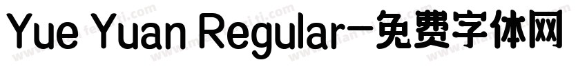 Yue Yuan Regular字体转换